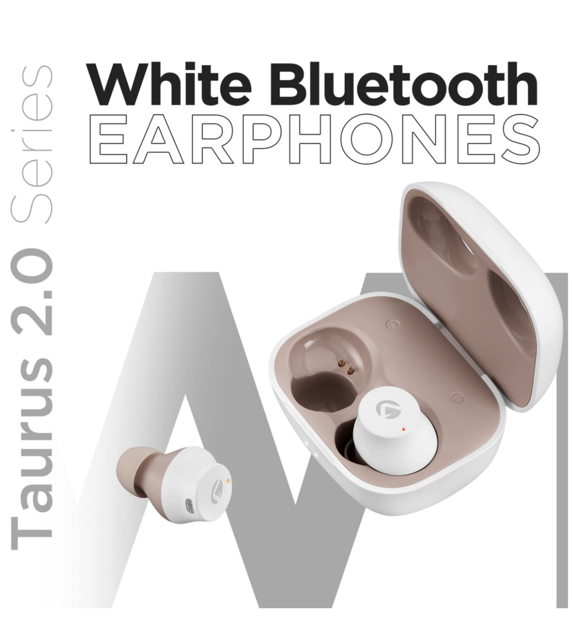 Volkano Taurus Series 2.0 True
Wireless Earphones with Charging Case -White