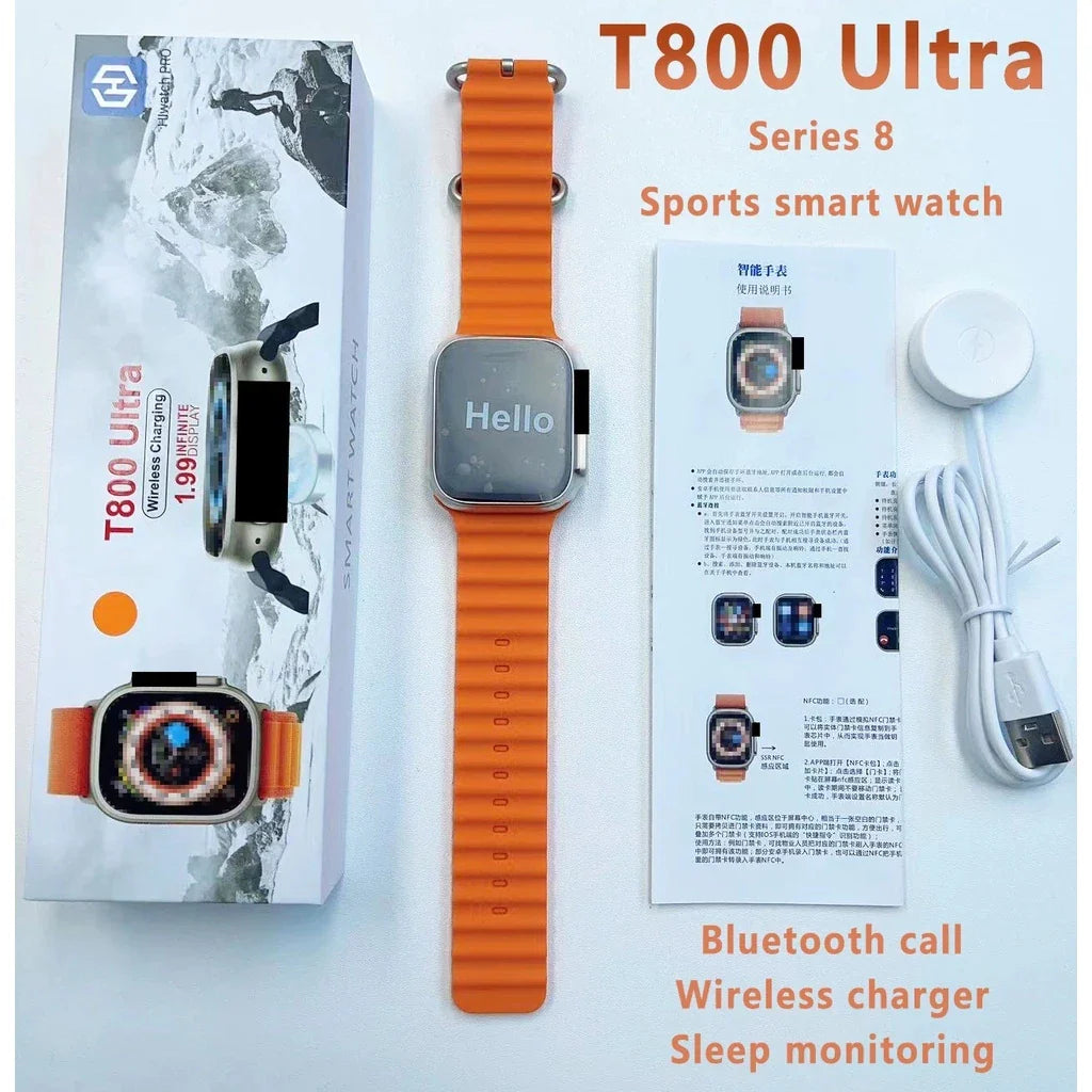 NNEOBA Smart Watch Fitness Health Tracker Orange